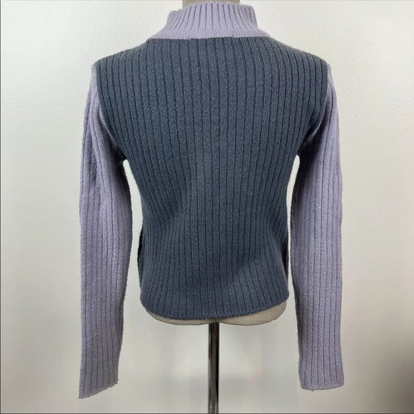 WNDERKAMMER Sweater Purple Lavender Colorblock - Picture 7 of 7